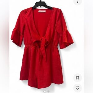 Pomp and Circumstance red romper